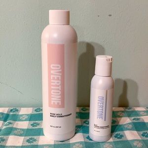 New Overtone Rose Gold Daily Conditioner and toner